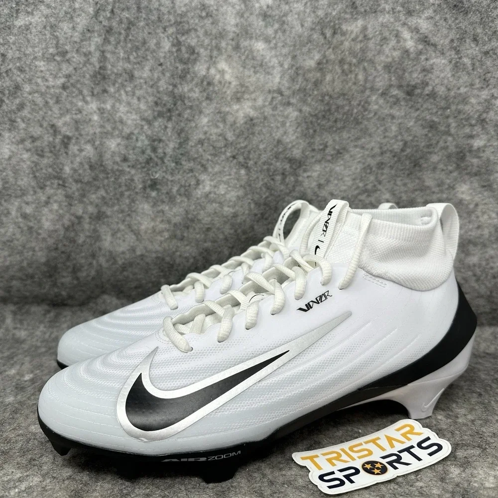 Nike Vapor Pro 1 TB Football Cleats Mens Size 12.5 White Black IB2495-105